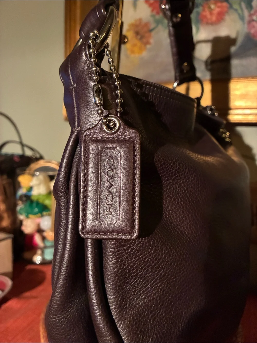 Coach Ali HOBO Slouchy Shoulder Bag in Dark Brown Leather - 13655 - Year 2009